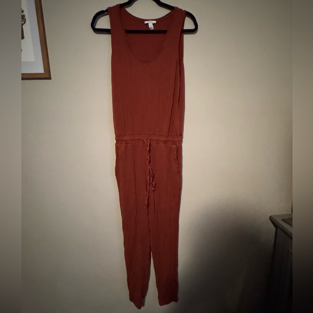 GUC Daily Ritual Anthropologie  Terracotta Sleeveless Jumpsuit
